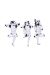 STORMTROOPER FIGURAS THREE WISE SITTING STORMTROOPERS 11 CM